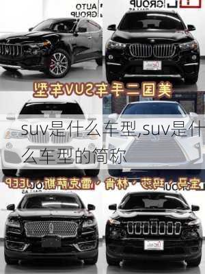 suv是什么车型,suv是什么车型的简称