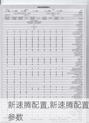 新速腾配置,新速腾配置参数