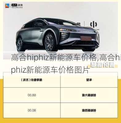 高合hiphiz新能源车价格,高合hiphiz新能源车价格图片