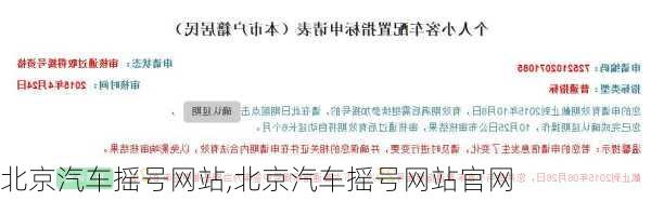 北京汽车摇号网站,北京汽车摇号网站官网