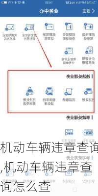 机动车辆违章查询,机动车辆违章查询怎么查
