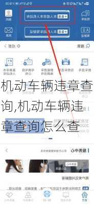 机动车辆违章查询,机动车辆违章查询怎么查