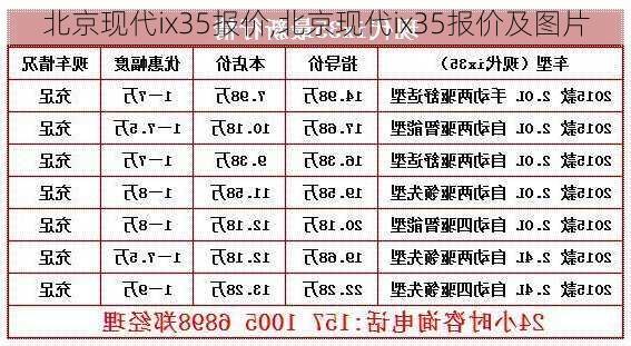 北京现代ix35报价,北京现代ix35报价及图片