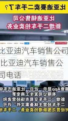 比亚迪汽车销售公司,比亚迪汽车销售公司电话