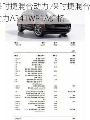 保时捷混合动力,保时捷混合动力A341WP1A价格