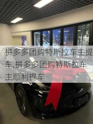 拼多多团购特斯拉车主提车,拼多多团购特斯拉车主顺利提车