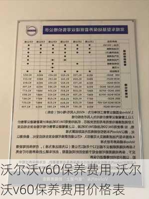 沃尔沃v60保养费用,沃尔沃v60保养费用价格表