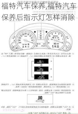 福特汽车保养,福特汽车保养后指示灯怎样消除