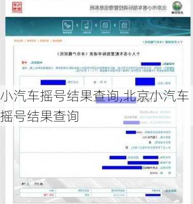 小汽车摇号结果查询,北京小汽车摇号结果查询