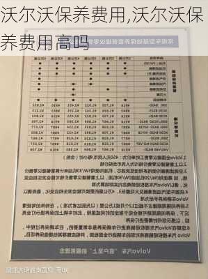 沃尔沃保养费用,沃尔沃保养费用高吗