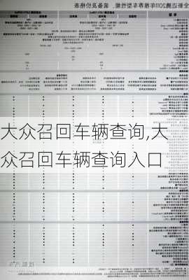 大众召回车辆查询,大众召回车辆查询入口