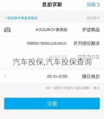 汽车投保,汽车投保查询