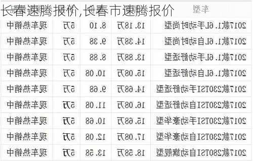 长春速腾报价,长春市速腾报价