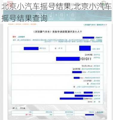 北京小汽车摇号结果,北京小汽车摇号结果查询