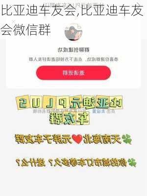 比亚迪车友会,比亚迪车友会微信群