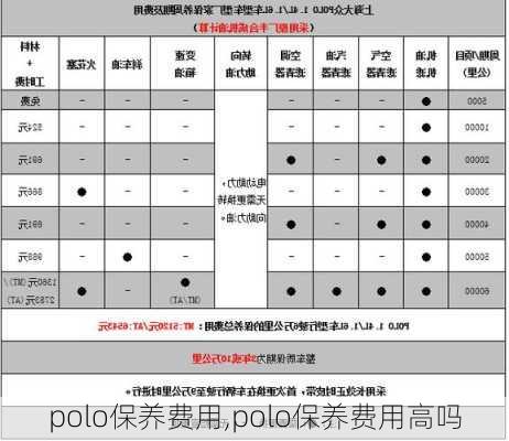 polo保养费用,polo保养费用高吗