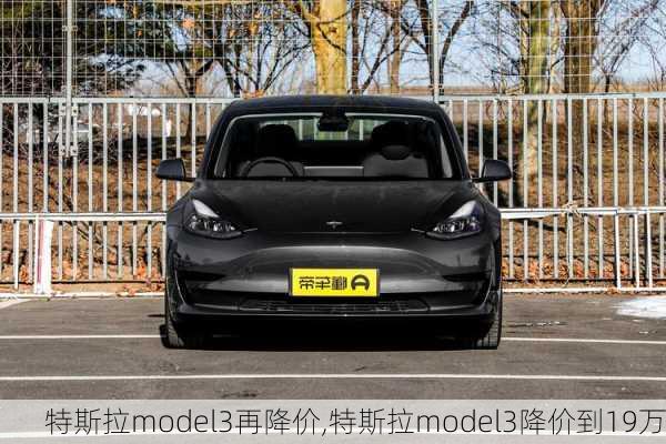 特斯拉model3再降价,特斯拉model3降价到19万