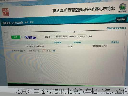 北京汽车摇号结果,北京汽车摇号结果查询
