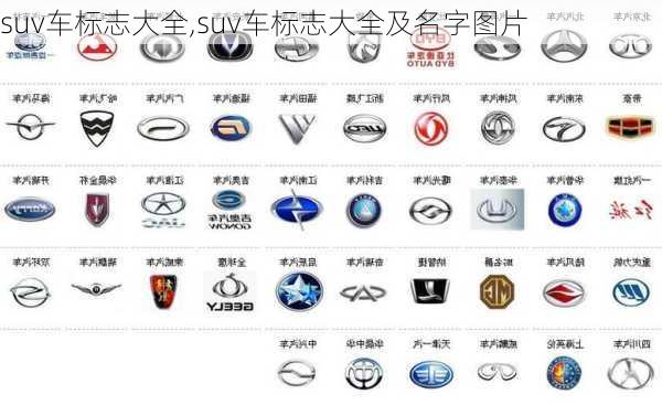 suv车标志大全,suv车标志大全及名字图片