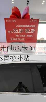 宋plus,宋plus置换补贴