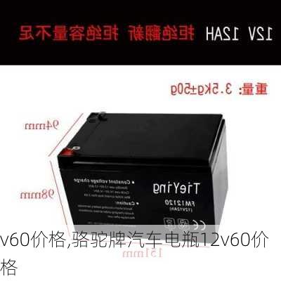 v60价格,骆驼牌汽车电瓶12v60价格