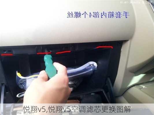 悦翔v5,悦翔v5空调滤芯更换图解