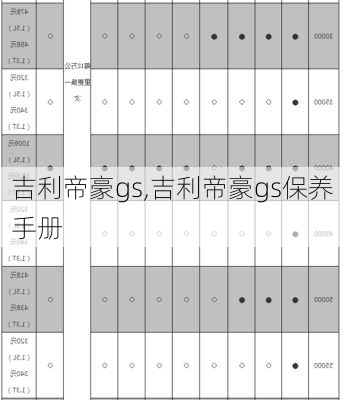 吉利帝豪gs,吉利帝豪gs保养手册