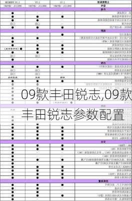 09款丰田锐志,09款丰田锐志参数配置