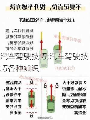 汽车驾驶技巧,汽车驾驶技巧各种知识