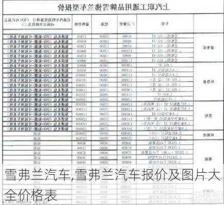 雪弗兰汽车,雪弗兰汽车报价及图片大全价格表