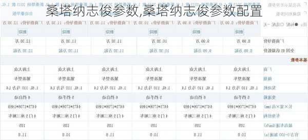 桑塔纳志俊参数,桑塔纳志俊参数配置