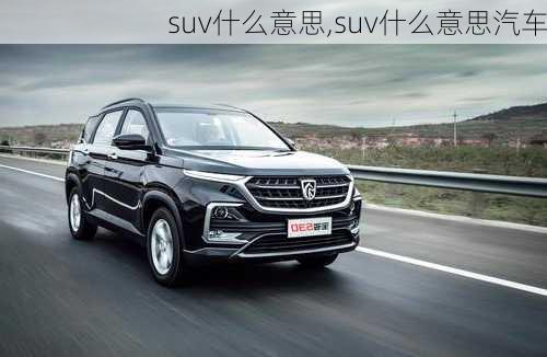 suv什么意思,suv什么意思汽车