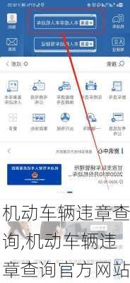机动车辆违章查询,机动车辆违章查询官方网站