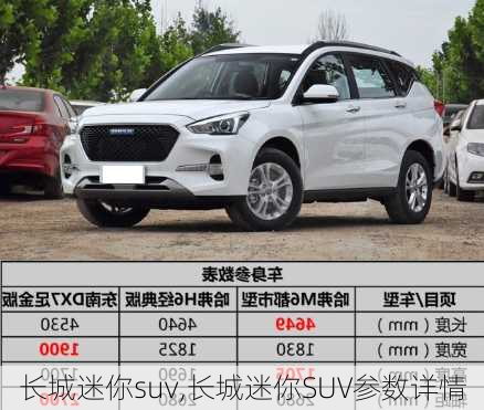 长城迷你suv,长城迷你SUV参数详情