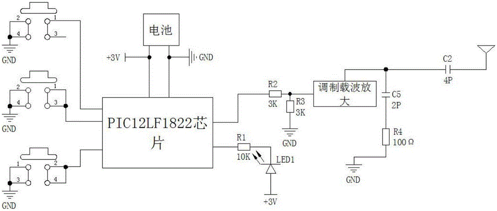 汽车遥控钥匙原理,汽车遥控钥匙原理图