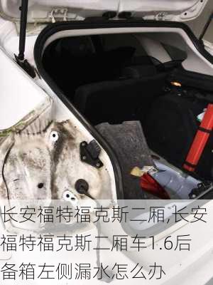 长安福特福克斯二厢,长安福特福克斯二厢车1.6后备箱左侧漏水怎么办