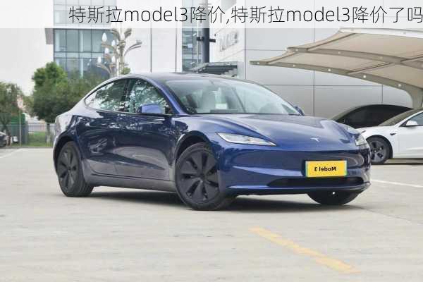 特斯拉model3降价,特斯拉model3降价了吗