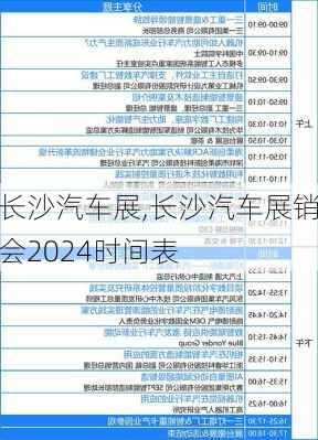 长沙汽车展,长沙汽车展销会2024时间表