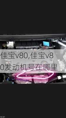 佳宝v80,佳宝v80发动机号在哪里