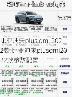 比亚迪宋plus dmi 2022款,比亚迪宋plusdmi2022款参数配置