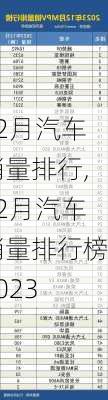 12月汽车销量排行,12月汽车销量排行榜2023