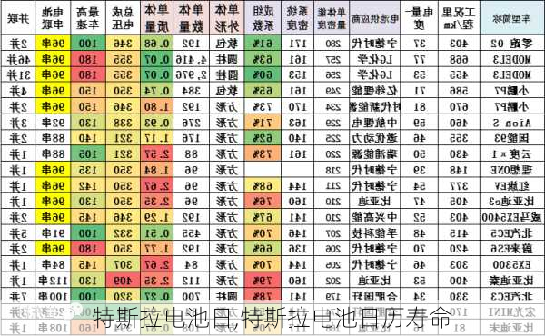 特斯拉电池日,特斯拉电池日历寿命