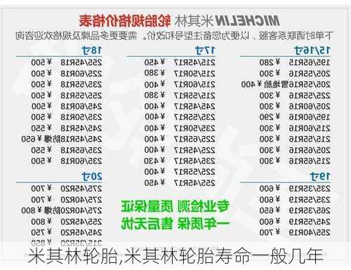 米其林轮胎,米其林轮胎寿命一般几年