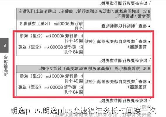 朗逸plus,朗逸plus变速箱油多长时间换一次