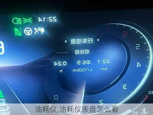 油耗仪,油耗仪表盘怎么看